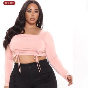 Fashion Nova Ruched Crop Top